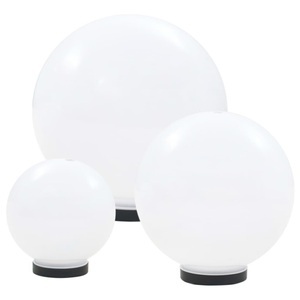 vidaXL, vidaXL LED-Gartenleuchten-Set 3-tlg. Kugelförmig 20/30/40 cm PMMA, vidaXL LED-Gartenleuchten-Set 3-tlg. Kugelförmig 20/30/40 cm PMMA