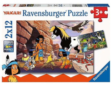 Ravensburger Verlag, Unterwegs mit Yakari (Kinderpuzzle), Puzzle Ravensburger Unterwegs mit Yakari 2 X 12 Teile
