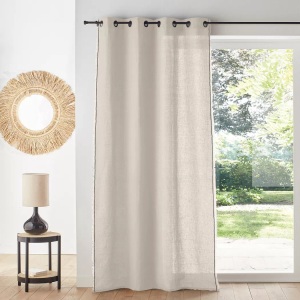 LA REDOUTE INTERIEURS, Vorhang Menorca Unisex Beige 140x180 cm, La Redoute Intérieurs - Vorhang Menorca, 140x180 cm, Beige
