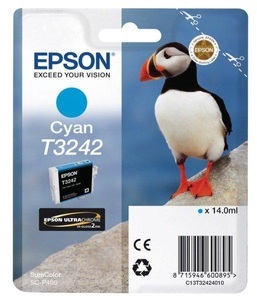 Epson, Tinte cyan C13T32424010, Epson Tintenpatrone, blau, T324240, (14ml)