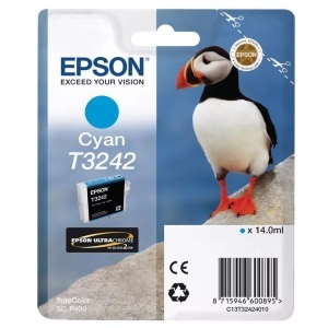 Epson, Tinte cyan C13T32424010, Epson Tintenpatrone, blau, T324240, (14ml)