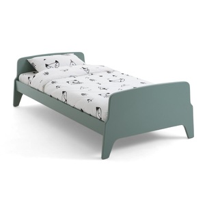 LA REDOUTE INTERIEURS, Einzelbett Adil im Vintage-Stil Einzelbett Adil im Vintage-Stil, La Redoute Intérieurs - Einzelbett Adil im Vintage-Stil, 90X190CM, Grün