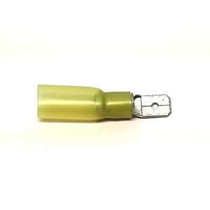 E+P, EP EP-09-8605 Akku Stecker Flachstecker 1 St., EP Flachstecker WP 6.3 x 0.8 mm, männlich, Gelb, 10 Stk.