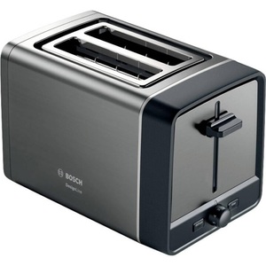 undefined, Bosch Haushalt TAT5P425 Toaster Grau, Bosch Kompakt Toaster, DesignLine, Grau, TAT5P425DE