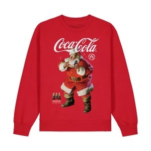 Coca Cola, Coca-Cola - Quiet Sweatshirt, für Damen, Rot Bunt, Größe L, Coca-Cola - Quiet Sweatshirt, für Damen, Rot Bunt, Größe L