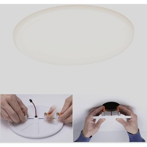 Paulmann, Paulmann EB Panel Veluna VariFit 92389 LED-Einbauleuchte 17.00 W Warm-Weiß Satin, Paulmann Einbauleuchte »Veluna VariF«, 1 flammig