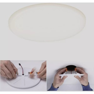 Paulmann, Paulmann EB Panel Veluna VariFit 92389 LED-Einbauleuchte 17.00 W Warm-Weiß Satin, Paulmann Einbauleuchte »Veluna VariF«, 1 flammig
