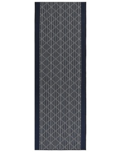 Beliani, Teppich aus Polyester Modern CHARVAD Teppich aus Polyester Modern CHARVAD, Beliani - Teppich aus Polyester Klassisch CHARVAD, 70 CM, Dunkelblau