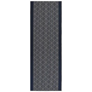 Beliani, Teppich aus Polyester Modern CHARVAD Teppich aus Polyester Modern CHARVAD, Beliani - Teppich aus Polyester Klassisch CHARVAD, 70 CM, Dunkelblau