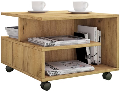 VCM, Holz Couchtisch Sofatisch Wohnzimmertisch Rollen rollbar Kaffeetisch Stango S Holz Couchtisch Sofatisch Wohnzimmertisch Rollen rollbar Kaffeetisch Stango S, VCM - Holz Couchtisch Sofatisch Wohnzimmertisch Rollen rollbar Kaffeetisch Stango S, One Size, Honig-Eiche