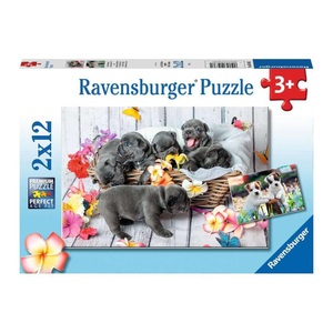 Ravensburger, Ravensburger Puzzle 2x12 Teile - Kleine Fellknäuel, Ravensburger Puzzle Kleine Fellknäuel 2 x 12 Teile (1 Stk)