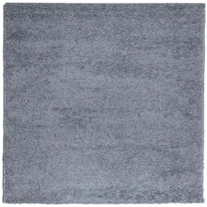 vidaXL, vidaXL Teppich Shaggy Hochflor Modern Blau 160x160 cm