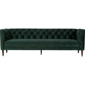 mutoni living, Sofa Nisa 3-Sitzer Velvet dunkelgrün, Sofa Nisa 3-Sitzer Velvet dunkelgrün