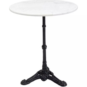 Kare Design, Bistrotisch Kaffeehaus Rund Weiss 60cm, Bistrotisch Kaffeehaus Rund Weiss 60cm