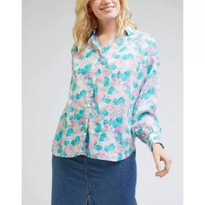 LEE, Blusen Femme Shirt Damen Taubengrau S, Lee - Blusen Femme Shirt, für Damen, Taubengrau, Größe S