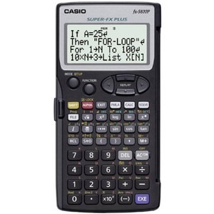 Casio, Casio fx-5800P Schulrechner Schwarz Display (Stellen): 16 batteriebetrieben (B x H x T) 73 x 10 x 141.5 mm, Casio fx-5800P Schulrechner Schwarz Display (Stellen): 16 batteriebetrieben (B x H x T) 73 x 10 x 141.5 mm
