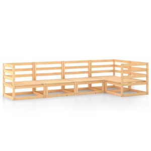 vidaXL, vidaXL 5-tlg. Garten-Lounge-Set Massivholz Kiefer