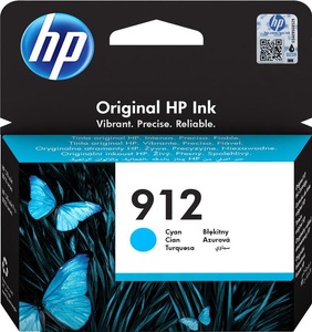 Hp, HP Tintenpatrone 912 Original Cyan 3YL77AE Druckerpatrone, Hewlett Packard Tintenpatrone, blau, No. 912, 3YL77AE, (315 Seiten)