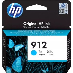 Hp, HP Tintenpatrone 912 Original Cyan 3YL77AE Druckerpatrone, Hewlett Packard Tintenpatrone, blau, No. 912, 3YL77AE, (315 Seiten)