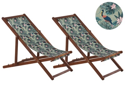 Beliani, Beliani Anzio Sonnenliege, Beliani - Liege aus Polyester Modern ANZIO, One Size, Braun Bunt