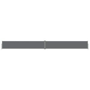 vidaXL, vidaXL Seitenmarkise Ausziehbar Anthrazit 117x1200 cm, vidaXL Seitenmarkise Ausziehbar Anthrazit 117x1200 cm