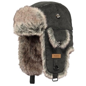 Barts, Barts Womens Barts Rib Bomber weichen Webpelz Cord Trapper Hut Armee One Size, Barts Rib Fliegermütze
