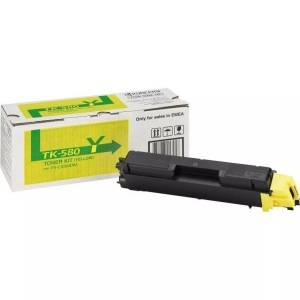 Kyocera, Original Tonerpatrone gelb Kyocera TK-580Y, Toner gelb TK-580Y