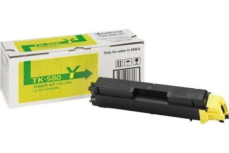 Kyocera, Original Tonerpatrone gelb Kyocera TK-580Y, Toner gelb TK-580Y