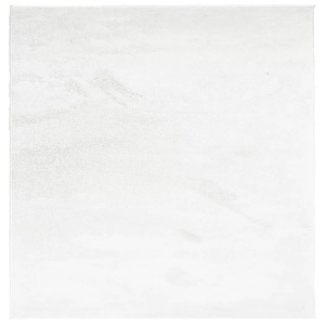 vidaXL, vidaXL Teppich OVIEDO Kurzflor Creme 120x120 cm