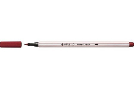 Stabilo, Premium-Filzstift mit Pinselspitze für variable Strichstärken - STABILO Pen 68 brush - 12er Pack - mit 12 verschiedenen Farben, Stabilo Pen 68, Fasermaler, purpur, 568/19