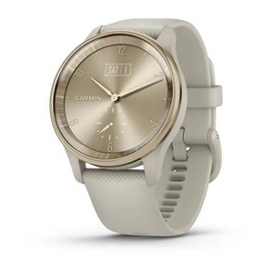 Garmin, GARMIN vívomove Trend - Smartwatch (Breite: 20 mm, Silikon, Pastellbraun/ Cremegold), GARMIN vívomove Trend - Smartwatch (Breite: 20 mm, Silikon, Pastellbraun/ Cremegold)