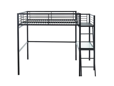 Vente-unique, Set Hochbett mit Schreibtisch + Matratze CASUAL II Set Hochbett mit Schreibtisch + Matratze CASUAL II, 