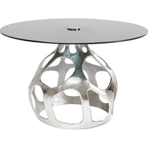 Kare Design, Tisch Volcano silber rund 120, Tisch Volcano silber rund 120
