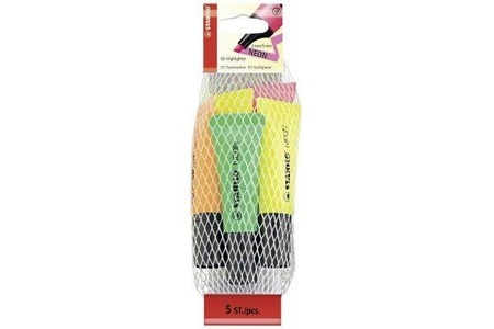 Stabilo, STABILO Textmarker Neon 72/5-1-5 5 Farben ass.