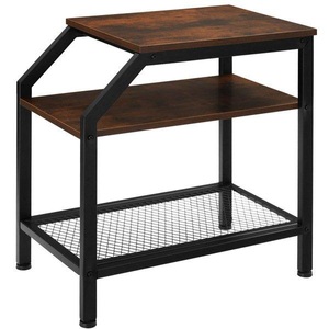 TecTake, Beistelltisch Plymouth Beistelltisch Plymouth, Tectake - Beistelltisch Plymouth 36,5x58,5x59,5cm, One Size, Braun Medium