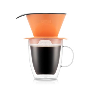 BODUM, Kaffee-Tropfer und doppelwandige Tasse POUR OVER Kaffee-Tropfer und doppelwandige Tasse POUR OVER, 