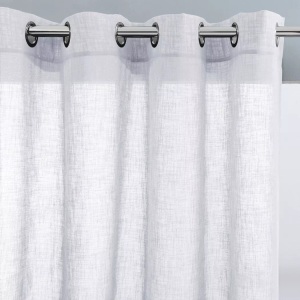 LA REDOUTE INTERIEURS, Vorhang Nyong Mit Ösen Unisex Weiss 140x180 cm, La Redoute Intérieurs - Vorhang Nyong mit Ösen, 140x180 cm, Weiss