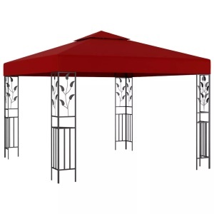 Diverse Hardware, Pavillon 3x3 m Weinrot, vidaXL Pavillon 3x3 m Weinrot