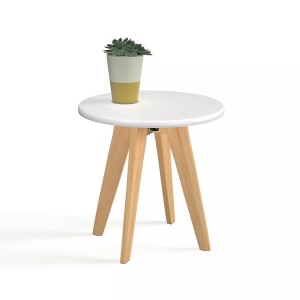 LA REDOUTE INTERIEURS, Runder Nachttisch Jimi Runder Nachttisch Jimi, La Redoute Intérieurs - Runder Nachttisch Jimi, One Size, Weiss