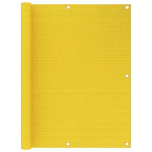 vidaXL, vidaXL Balkon-Sichtschutz Gelb 120x300 cm HDPE, vidaXL Balkon-Sichtschutz Gelb 120x300 cm HDPE