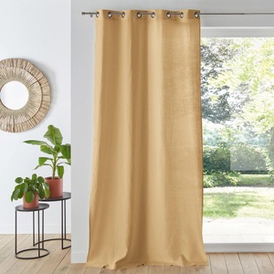 LA REDOUTE INTERIEURS, Vorhang Onega Mit Ösen Unisex Beige 135x220cm, La Redoute Intérieurs - Vorhang Onega mit Ösen, 135x220cm, Beige