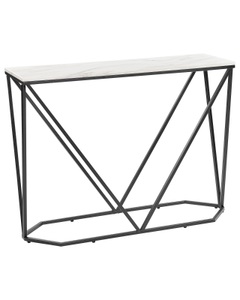 Beliani, Konsolentisch aus MDF-Platte Modern HAZEN Konsolentisch aus MDF-Platte Modern HAZEN, Beliani - Konsolentisch aus MDF-Platte Skandinavisch HAZEN, One Size, Weiss Bunt