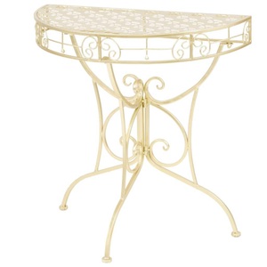Diverse Hardware, Beistelltisch Vintage-Stil Halbrund Metall 72 x 36 x 74 cm Gold, vidaXL Beistelltisch Vintage-Stil Halbrund Metall 72 x 36 x 74 cm Gold