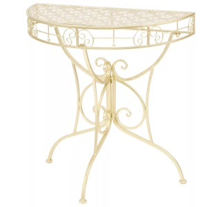Diverse Hardware, Beistelltisch Vintage-Stil Halbrund Metall 72 x 36 x 74 cm Gold, vidaXL Beistelltisch Vintage-Stil Halbrund Metall 72 x 36 x 74 cm Gold