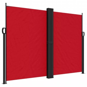 vidaXL, vidaXL Seitenmarkise Ausziehbar Rot 180x1200 cm, vidaXL Seitenmarkise Ausziehbar Rot 180x1200 cm