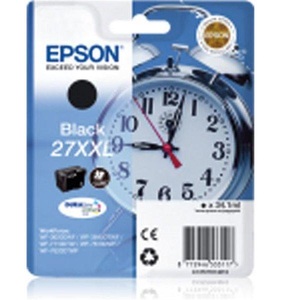 Epson, Original Tintenpatrone XXL schwarz Epson T279140, Epson E27 Druckerpatronen XL bk - Epson T2791, No. 27XXL bk, C13T27914010 für z.B. Epson WorkForce WF -3600, Epson WorkForce WF -3620 DWF