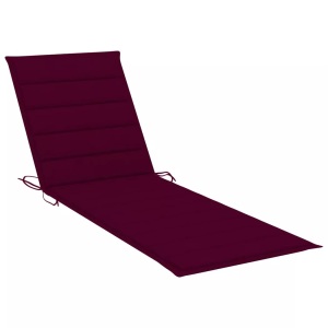 vidaXL, vidaXL Sonnenliegen-Auflage Weinrot 200x60x4 cm Stoff, vidaXL Sonnenliegen-Auflage Weinrot 200x60x3 cm Oxford-Gewebe