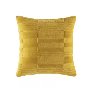 KAS, KAS - Zierkissen SARA - Polyester - senfgelb - 50/50 cm, Kas - Flint Kissenbezug, 50 x cm, Senfgelb