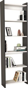 VCM, Holz Raumteiler Stand Regal Bücherregal Deko Bücher Standregal Tilus XL Holz Raumteiler Stand Regal Bücherregal Deko Bücher Standregal Tilus XL, MID.YOU Regal 49/160/22 cm anthrazit , Tilus , Holzwerkstoff , 49x160x22 cm , melaminharzbeschichtet,melaminharzbeschichtet,Nachbildung,Nachbildung , stehend, In verschiedenen Grössen erhältlich, in verschiedenen Holzdekoren erhältlich , 000657034