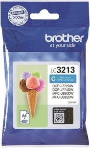 Brother, Brother Lc-3213C cyan Tintenpatrone, Brother Tintenpatrone, blau, LC-3213C, (400 Seiten)